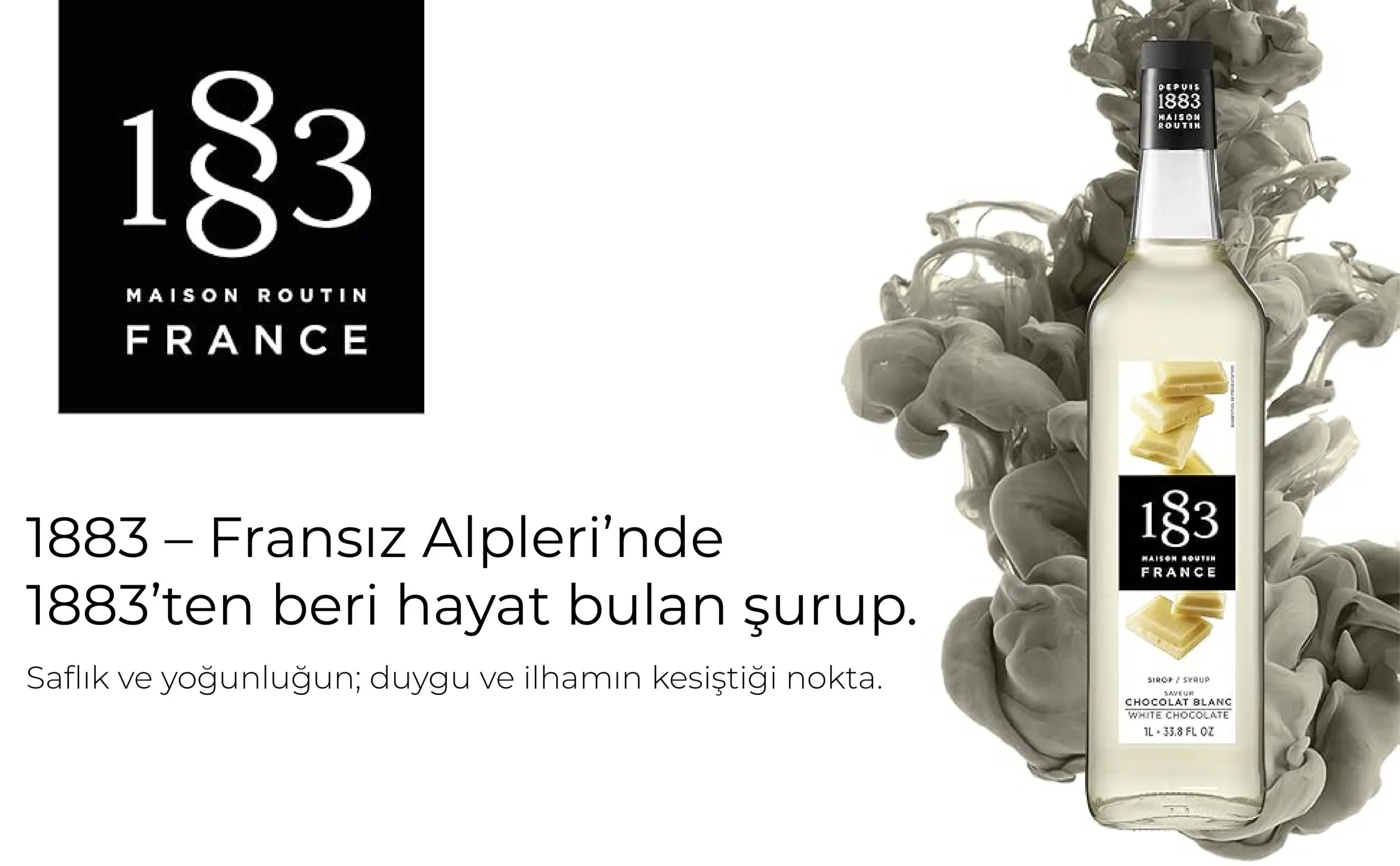 1883 Maison Routin Beyaz Çikolata Şurubu – 1 Litre - Görsel 4