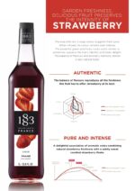 1883 Maison Routin Çilek Şurubu (Strawberry) – 1 Litre - Görsel 3